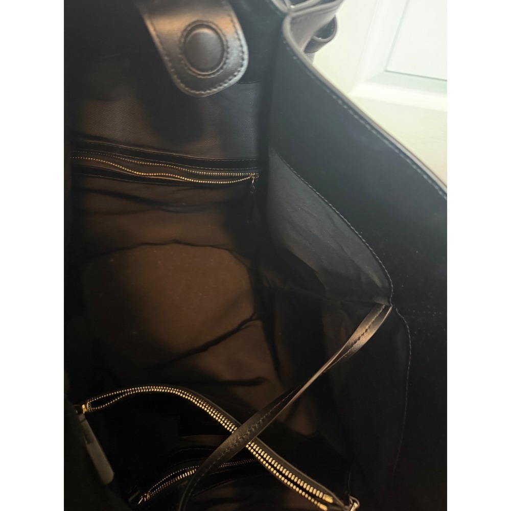 LOULOU STUDIO black leather tote - Picture 9 of 10
